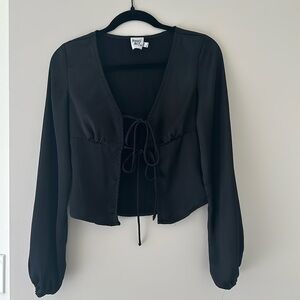 Princess Polly satin tie-top